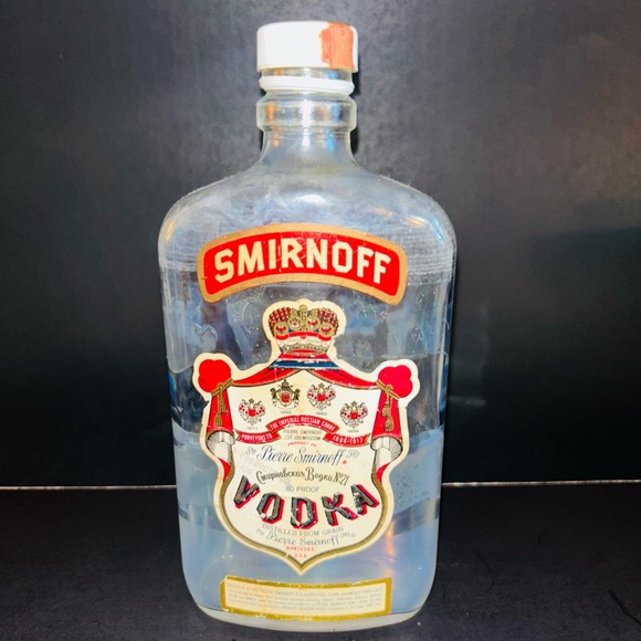 Vintage/Retro Smirnoff Vodka Bottle - Empty - Picture 1 of 7